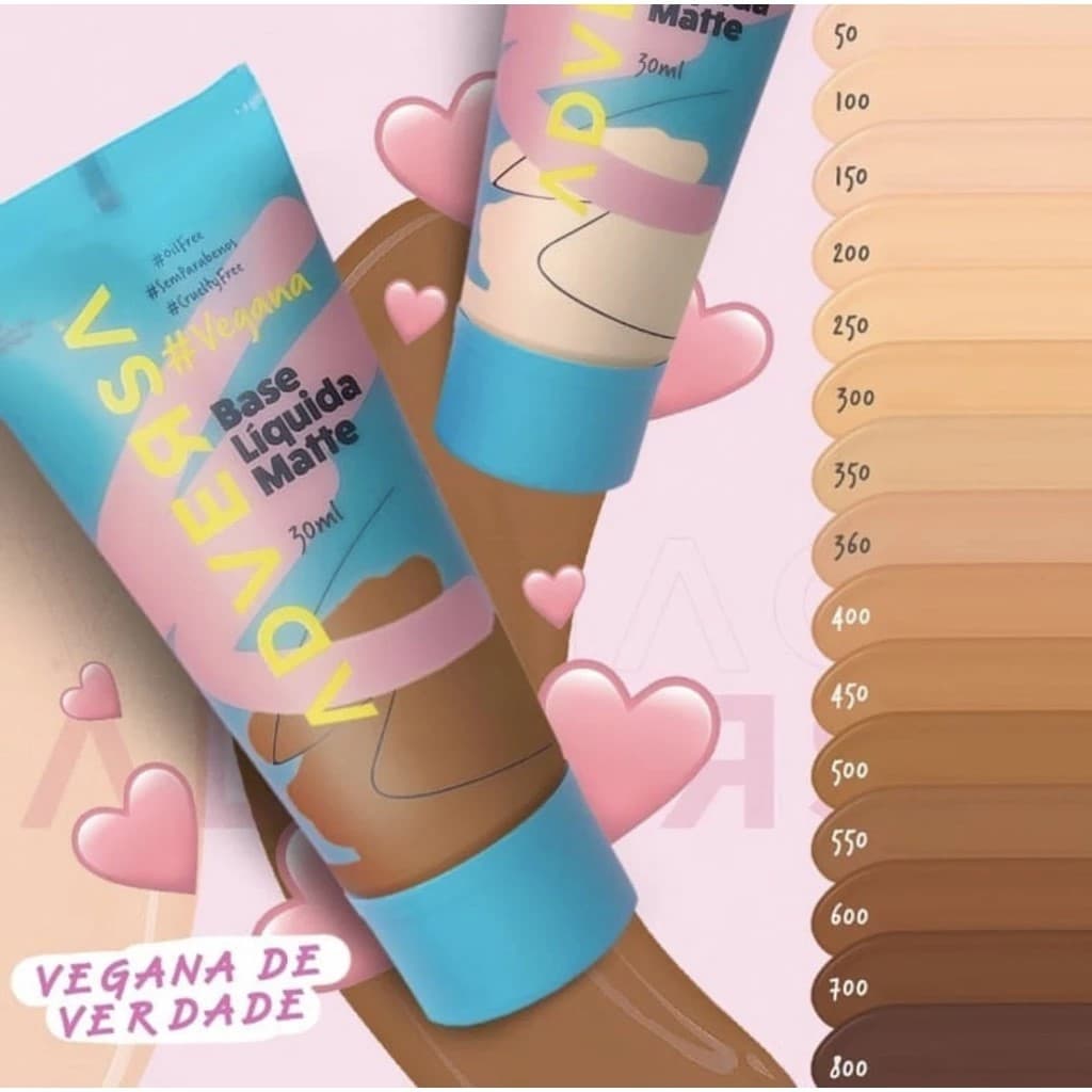 Base Líquida Matte Oil Free Vegana by Adversa 25g