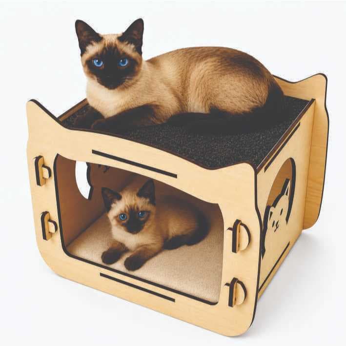 Casinha de Gato Caminha Pet Toca de Gato  Cama para Pet Desmontável
