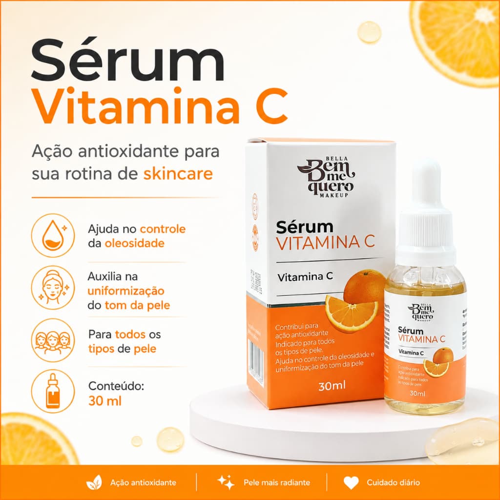 Sérum Vitamina C 30ml - Bella Bem Me Quero