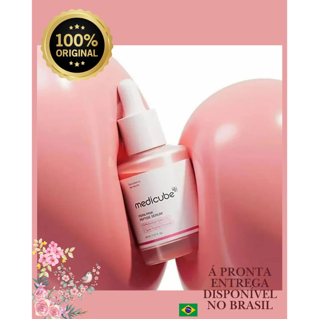 SÉRUM FACIAL PDRN PINK PEPTIDE ANTI IDADE HIDRATAÇÃO NUTRIÇÃO FRIMEZA SKINCARE COREANO - MEDICUBE
