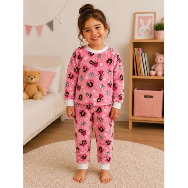 conjunto menina em fleece,conjunto infantil menina,roupa bebe menina,pijama infantil menina,pijama plush feminina..