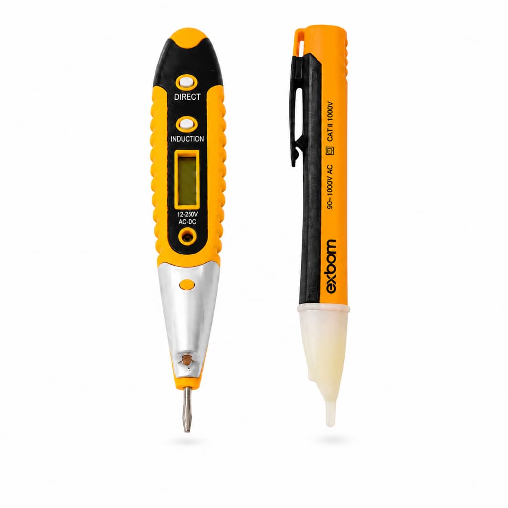 Kit Caneta Detectora de Tensão e Chave de Teste Digital de Corrente 12V a 250V Voltagem bateria