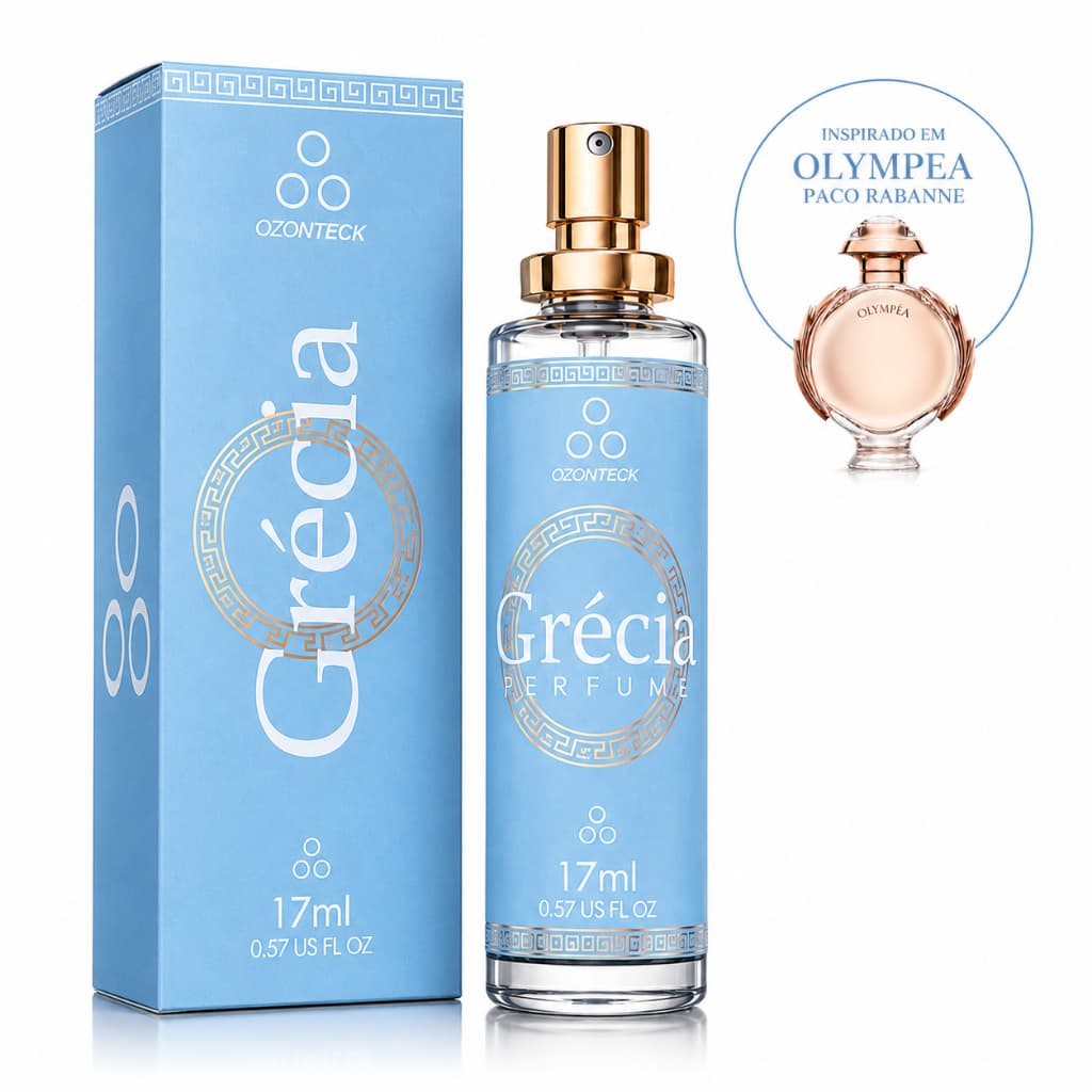 Perfume Grécia 17ml Ozonteck| Fixação Prolongada| Perfume Importado| Feminino| Original| Marcante