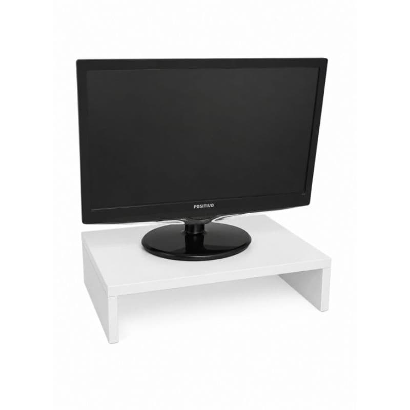 Base Monitor Gamer Mesa de Apoio - Organização com Estilo e Design Moderno - Branco, Base Monitor .