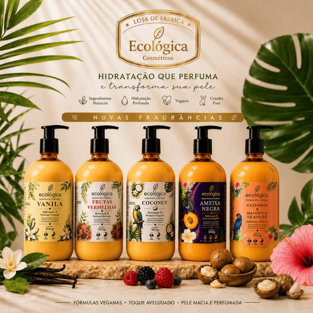 Creme Hidratante Corporal 500g  Hidratação Profunda  Perfume Duradouro  Pele Macia o Dia Todo  Absorção Rápida