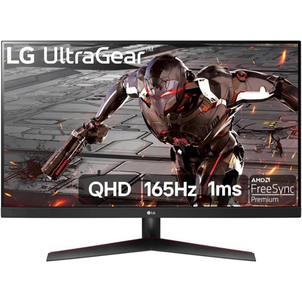 Monitor Gamer, LG UltraGear, 32" QHD, 165Hz, 1ms (MBR) HDR10, FreeSync Premium