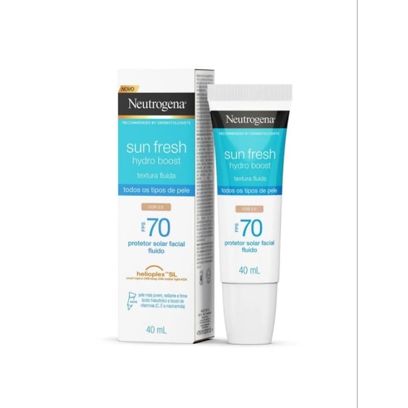 Protetor Solar Facial Sun Fresh Hydro Boost FPS 70