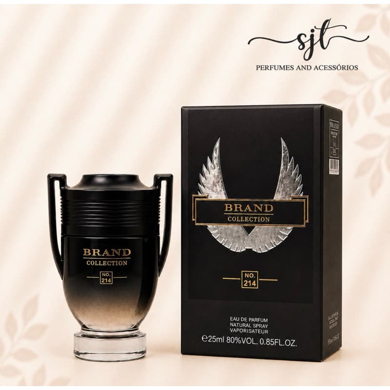 Perfume importado Brand Collection (214) um masculino elegante o vidro e uma taça