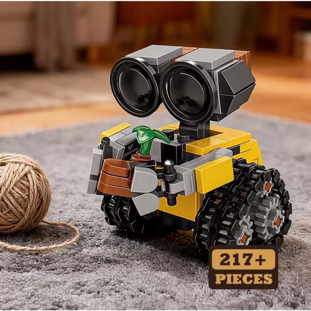 Brinquedo De Montar Bloco Tipo Lego Wall-E Robo 217 Peças