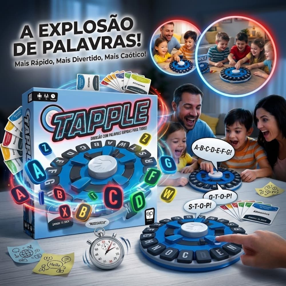 Jogo Tapple Stop Trava Letras Português Com Temporizador Jogo De Palavras Educativo Infantil E Família