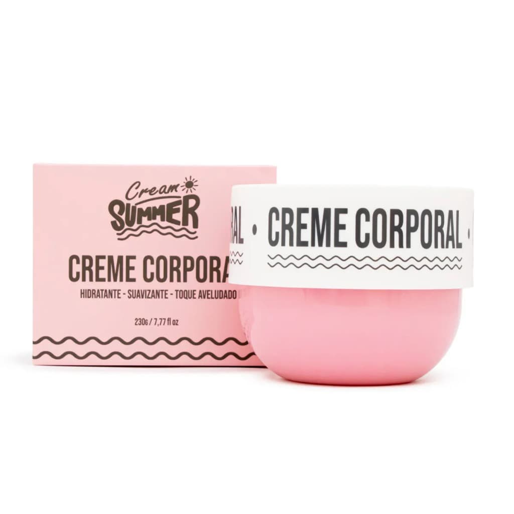 Creme Corporal Cream Summer JummyJu 230g Hidratante Corporal Pele Macia e Perfumada
