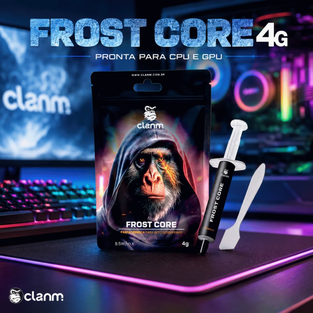 Pasta Térmica Frost Core 2g 4g CLANM CPU GPU Processador Notebook PC Gamer 8,5W/mK Dissipador Cooler