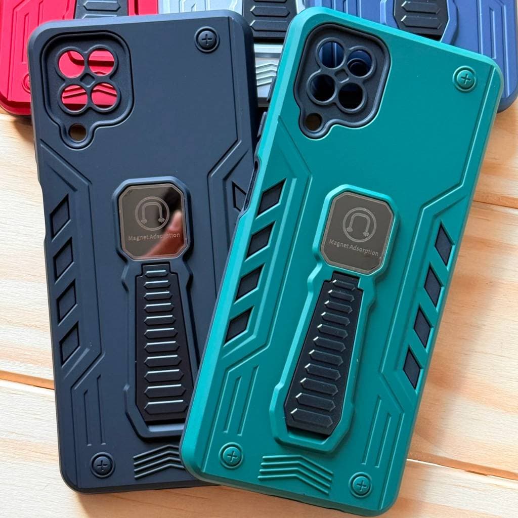 Capa Capinha Case Armadura anti impacto com suporte magnético para Samsung Galaxy A12 | M12 | F12