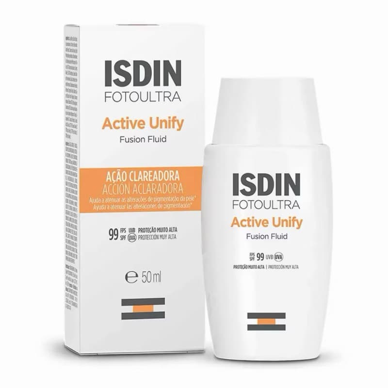 ISDIN Clareador Facial Foto Ultra Active Unify Sem Cor FPS 99 - 50ml