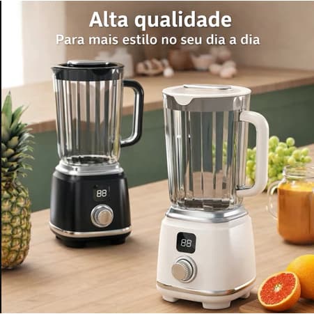 Mini Liquidificador Portátil 600ml USB Potente 22000RPM Para Suco Rápido Moderno
