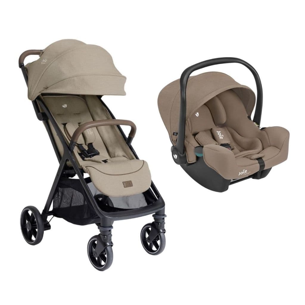 Combo Carrinho Parcel Lx Sandstone + Bebê Conforto I-Snug 2 Cashew - Joie