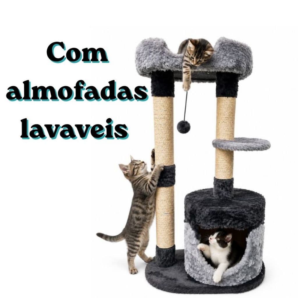 casinha para gato Arranhador   Brinquedo E Cama Para Gatinhos