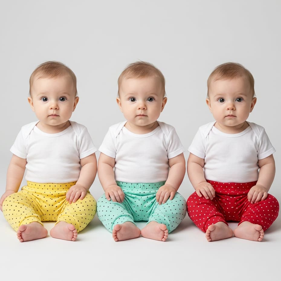 Kit 3 Calças Bebê Menina Infantil Suedine 100% Algodão Confortável para Enxoval Lançamento