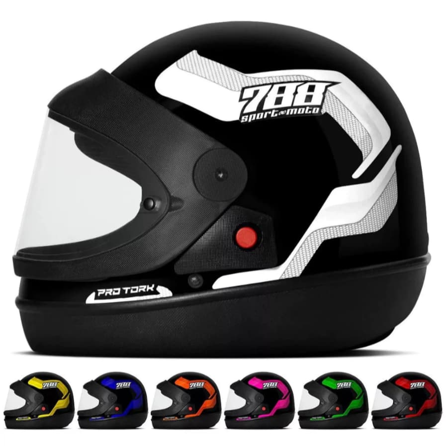 Capacete Motoqueiro Pro Tork 788 Moto Fechado Integral Tipo San Marino