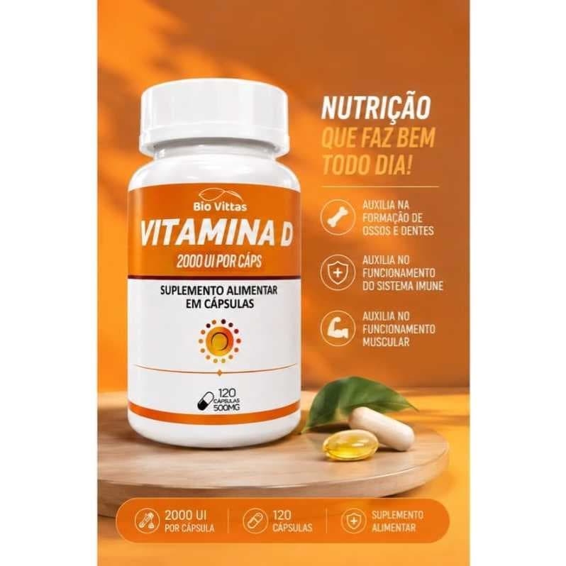 A Vitamina D Bio Vittas é um suplemento alimentar em cápsulas, desenvolvido para complementar a ingestão diária de vitam
