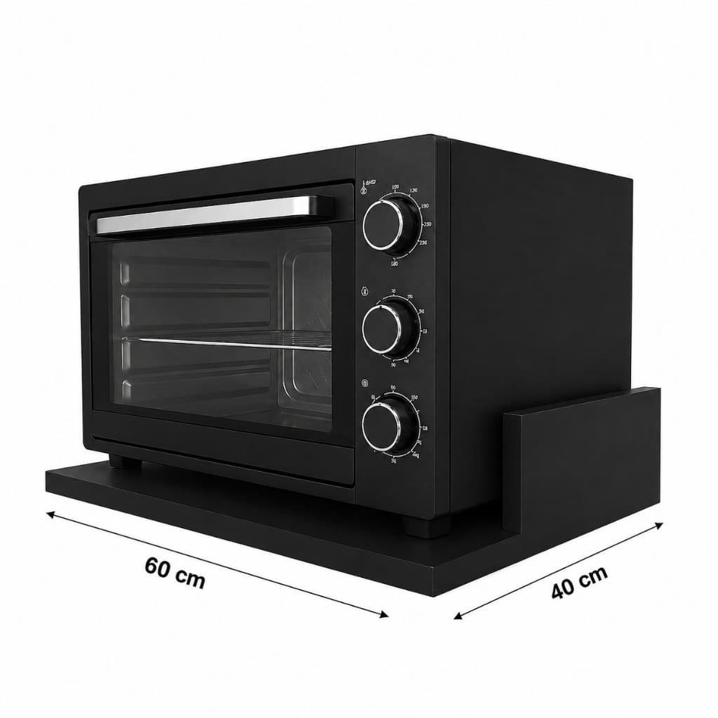 Suporte de Microondas/Forninho, Forno Eletrico Nicho Cozinha Lanchonete Restaurante, Organizador Parede MDF 60X40 Cores.