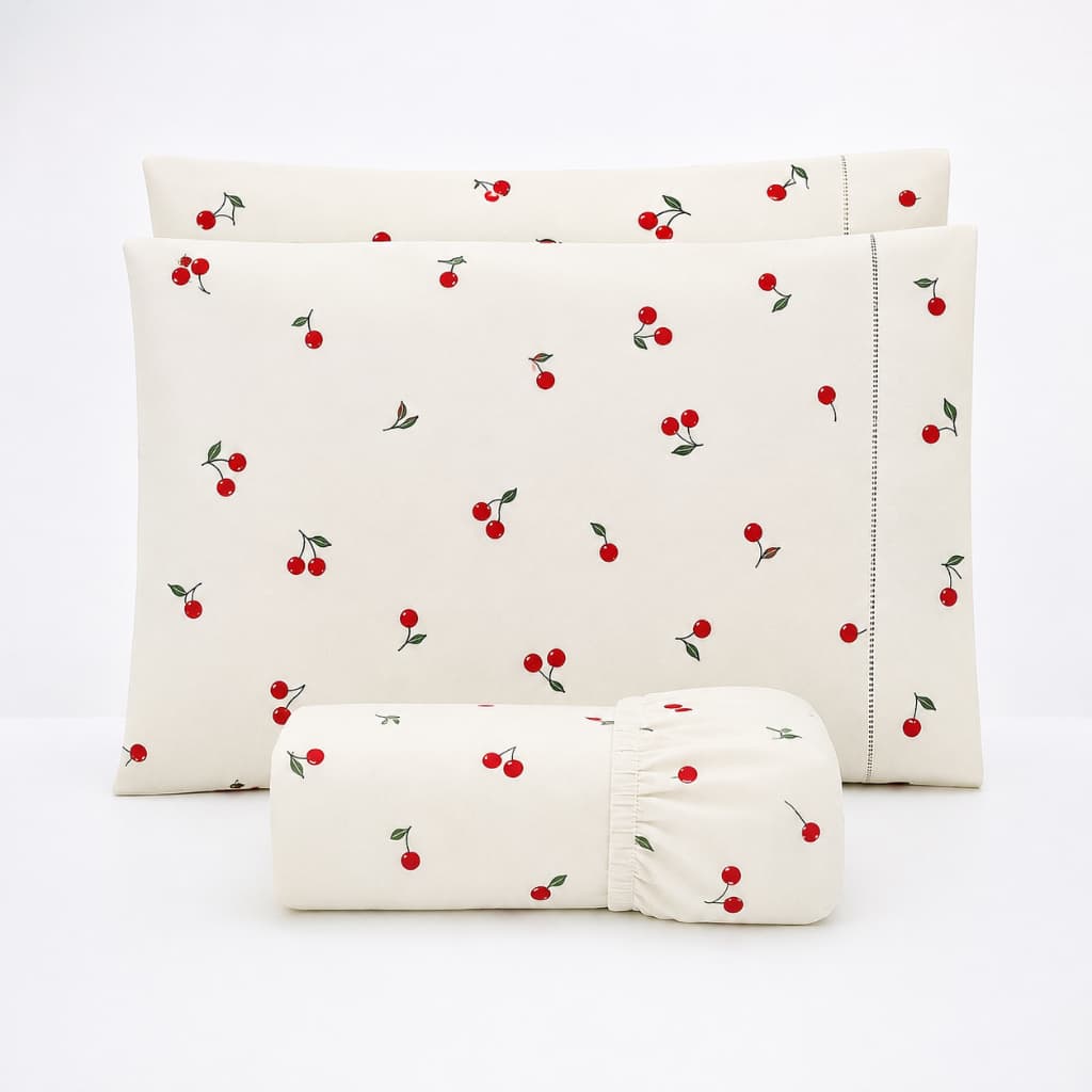 jogo de lençol casal padrão 1,88m x 1,38m x 30cm algodão 3 peças estampado