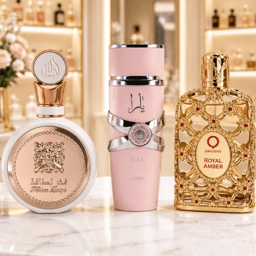 Kit 3 Perfumes Femininos Árabes 100ml Vidro importado