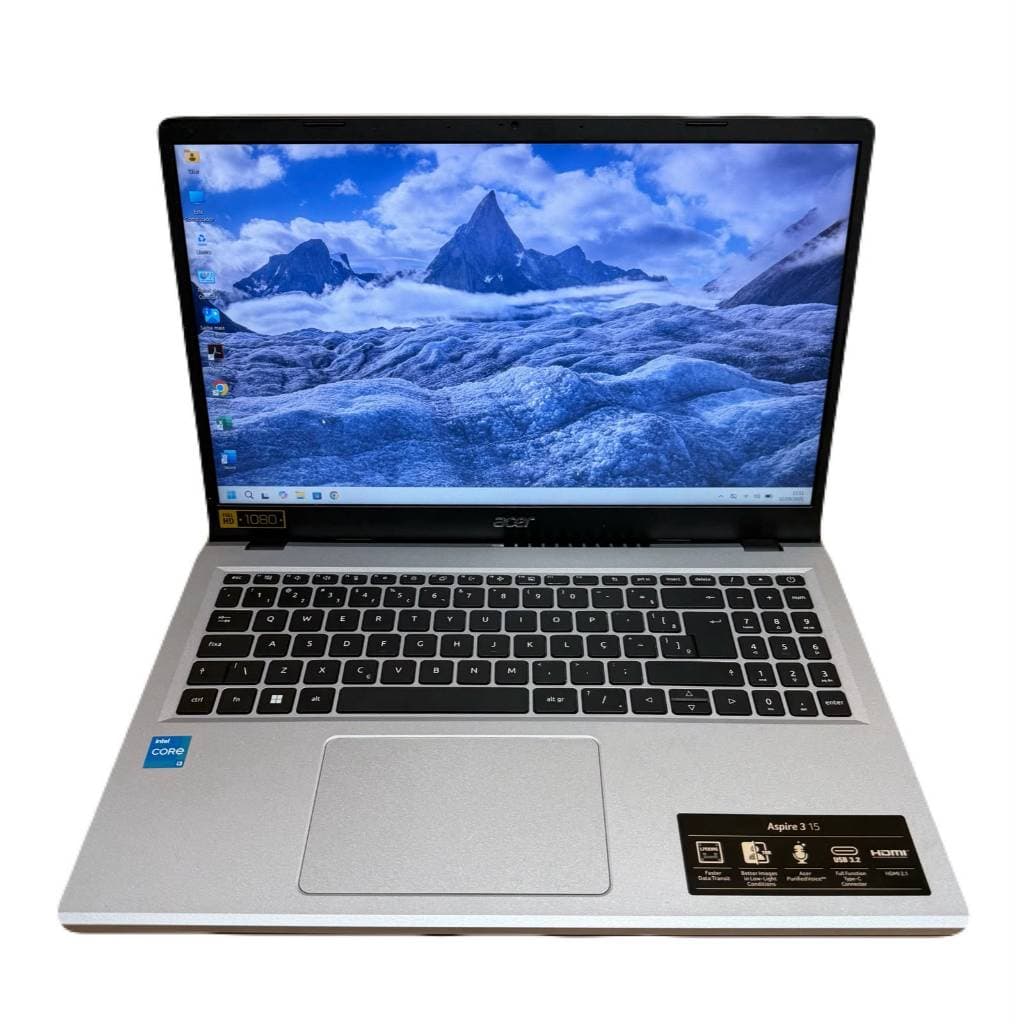 Notebook Acer Intel I3 12° Gen 8gb Ddr5 M2 256gb Vitrine