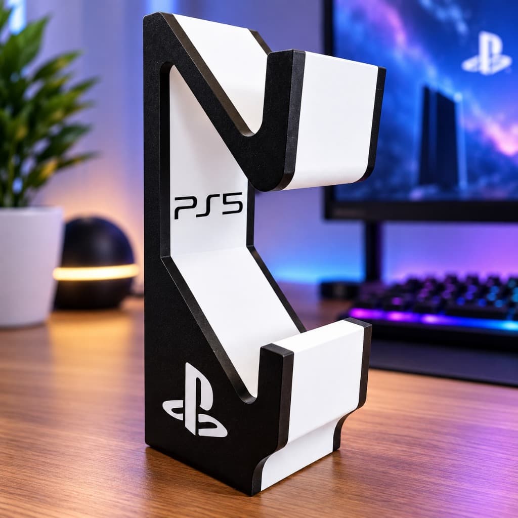 Suporte Duplo para Controle PS5 DualSense Base Gamer Organizador para 2 Controles de Videogame
