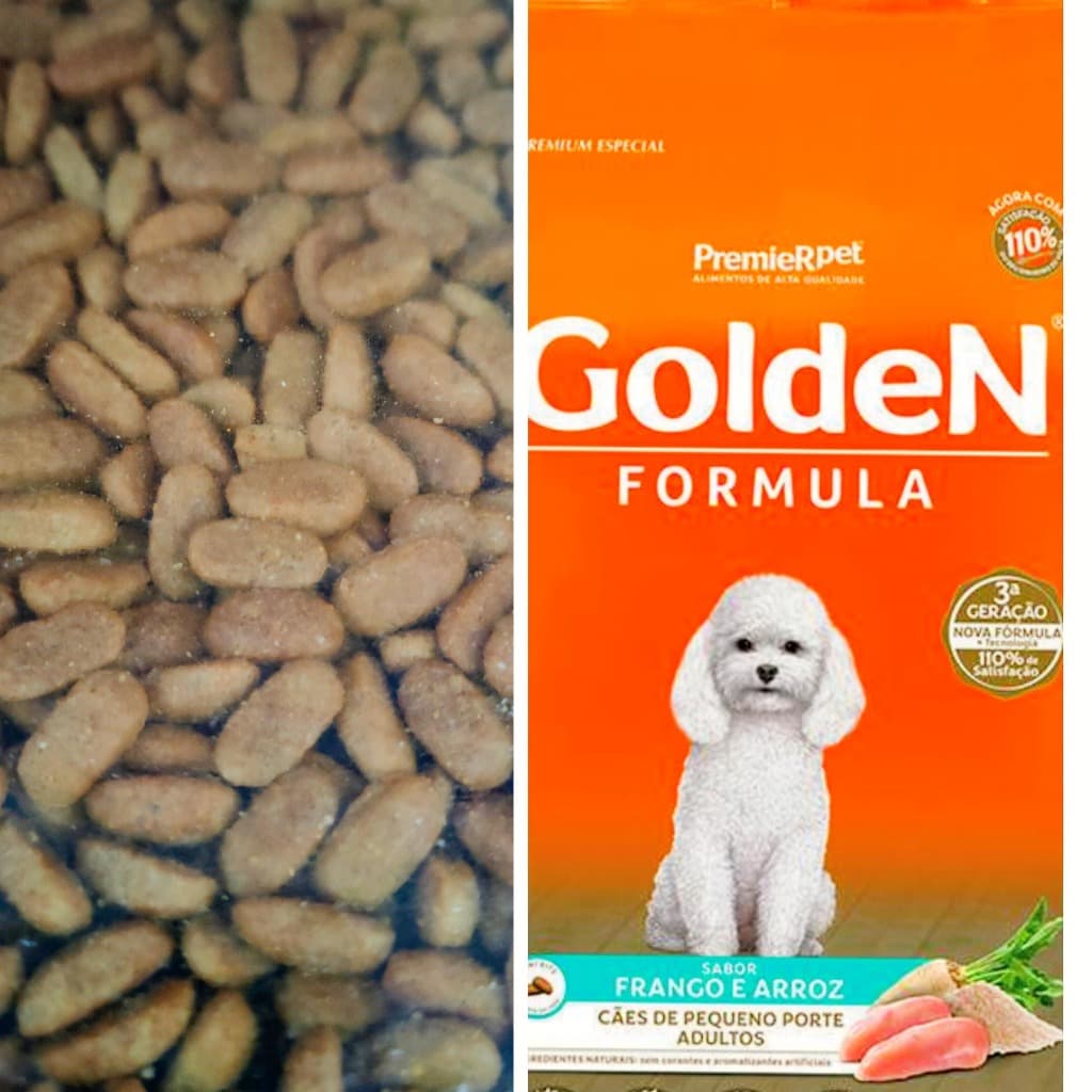 Ração para cachorro raças pequenas Golden Mini Bits - A granel (1kg) sabor frango e arroz