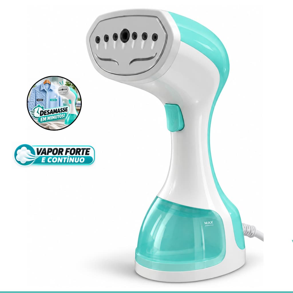 Passadeira a Vapor Portátil 1200W Vaporizador de Roupas Ferro de Passar Vertical Aquecimento Rápido Remove Amassados 110