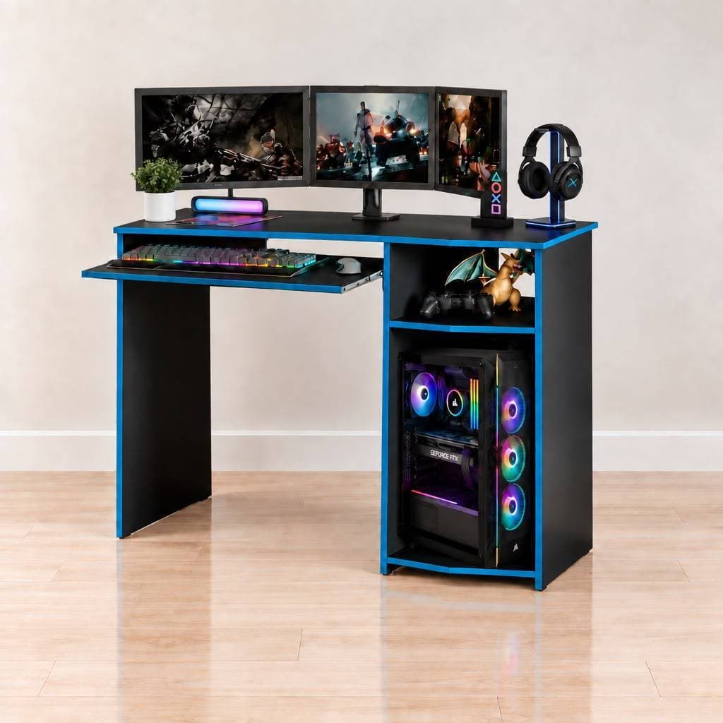 Mesa Gamer CyberStrike RGB para Pc /Pc Gamer Escrivaninha