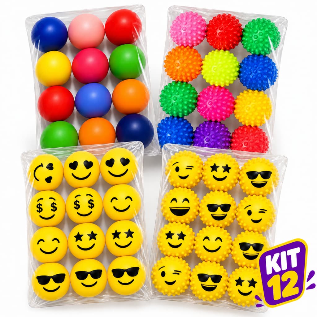 Kit 12 Bolinhas Pet Brinquedo Mordedor para Cachorro Lançamento!