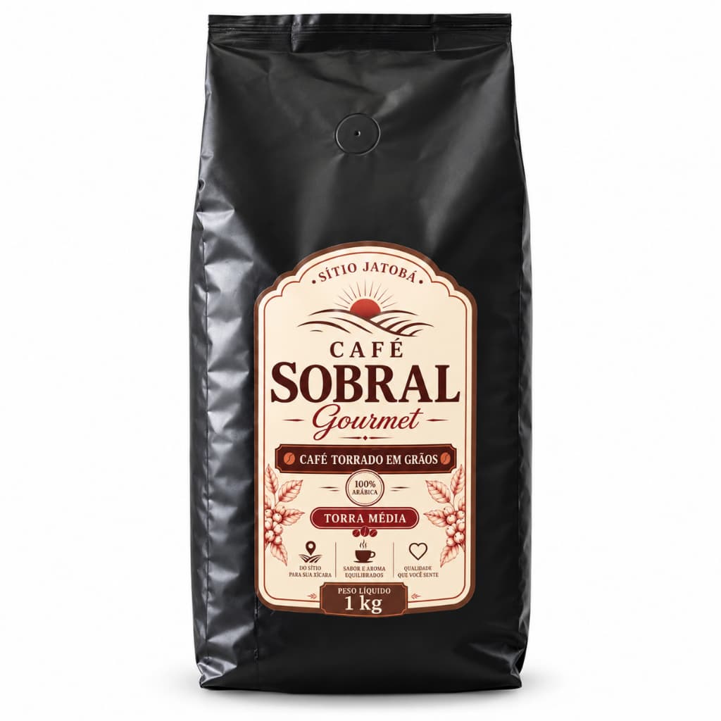 Café Gourmet em Grãos 100% Arábica Torra Média 1kg