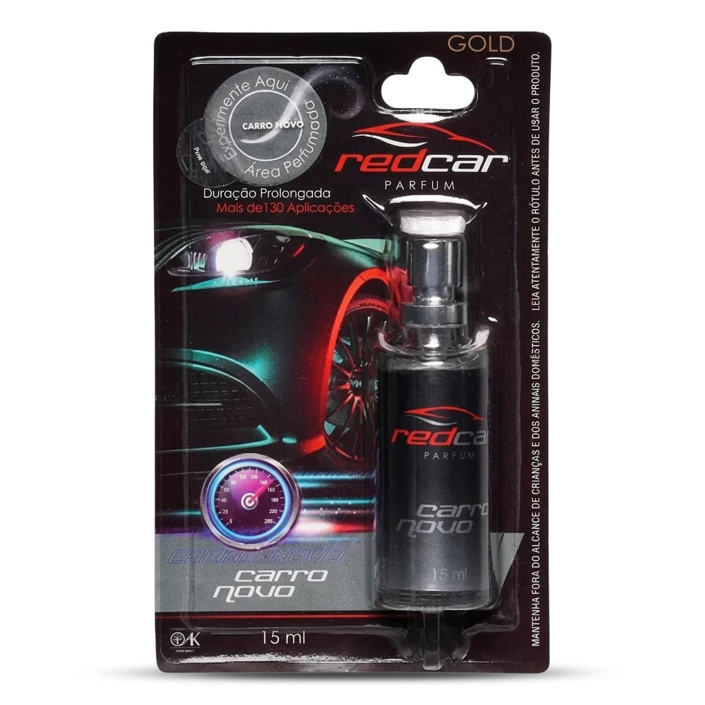 Kit 2 Cheirinho Para Carro Spray Redcar 15ml Carro Novo e Vanila Aromatizante Automotivo Uber