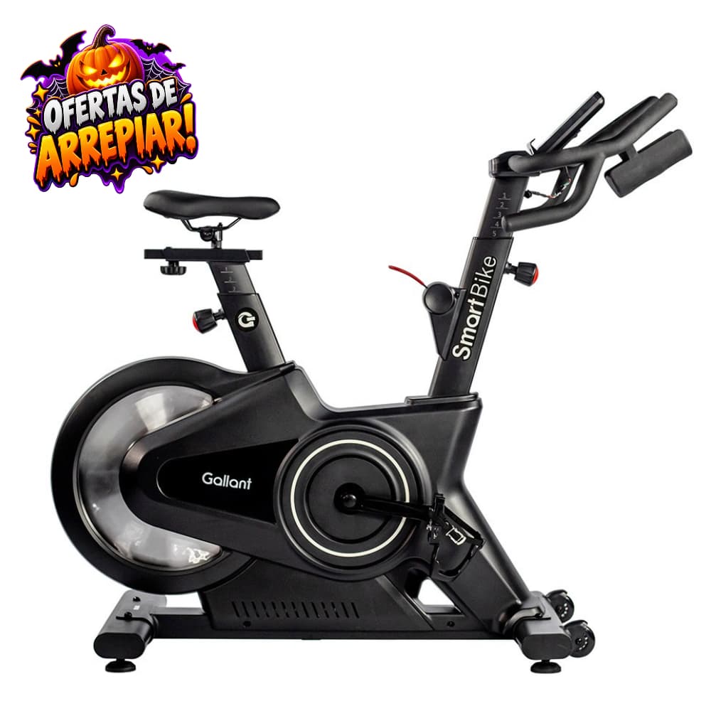 Bicicleta Ergométrica Spinning Gallant Smart Magnética Ate 150kg Roda de Inercia 18kg (Gsb18smga-Pt)