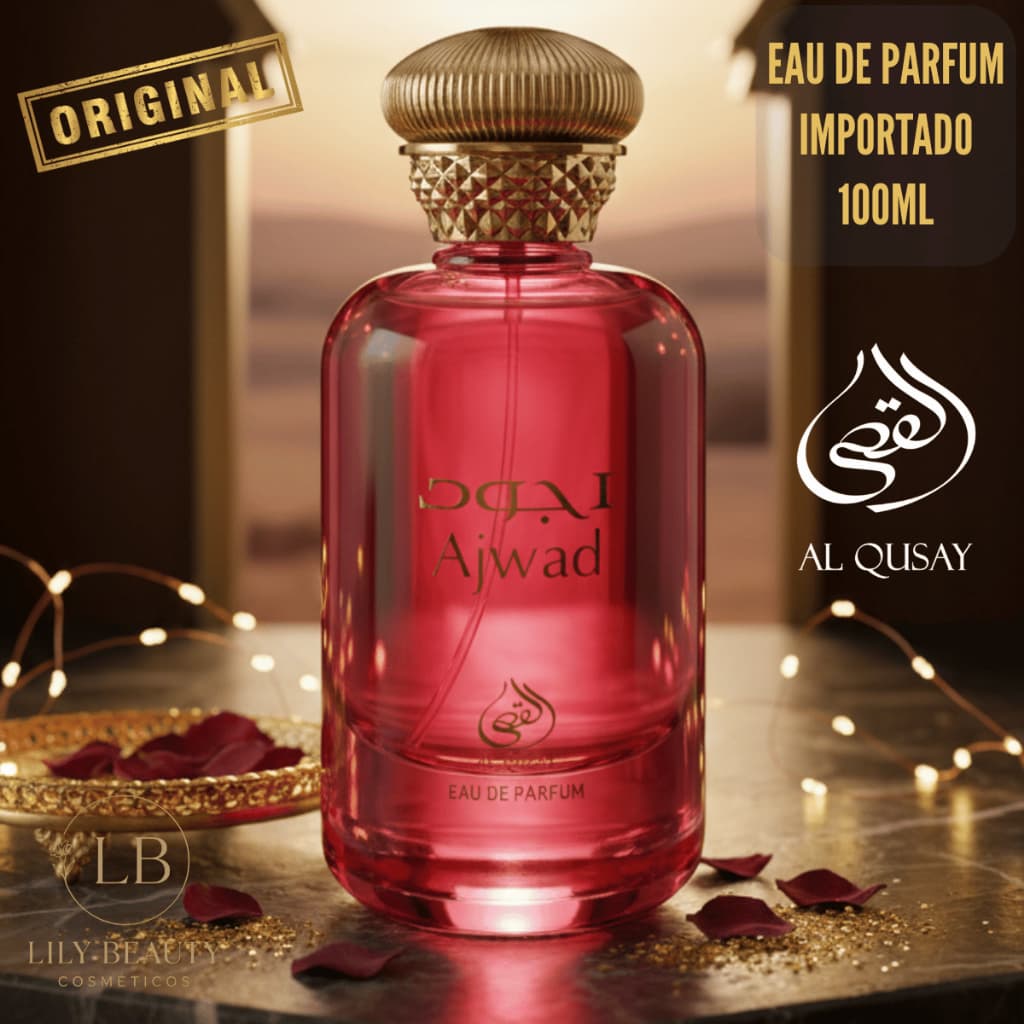 Perfume Árabe Feminino Ajwad Importado Luxo Floral/Oriental Eau de Parfum 100ML Al Qusay