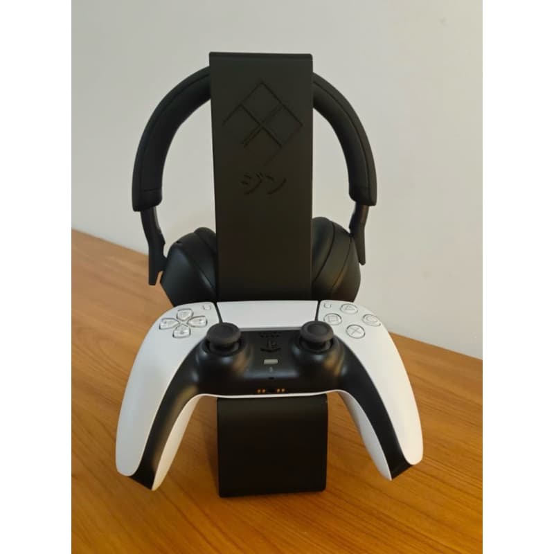 Suporte Porta Controle 2 em 1 Headset Videogame Gamers PS4 Xbox Fone Pa5