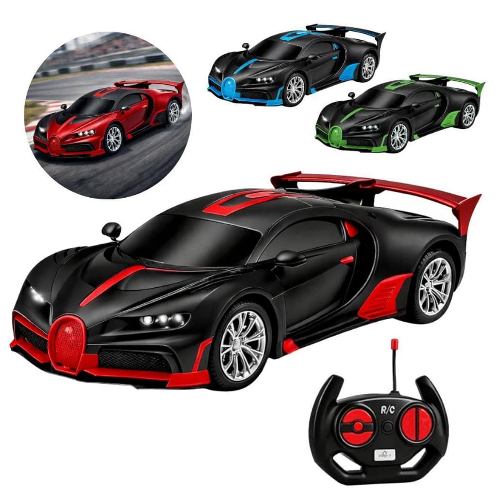 Carrinho de Controle Remoto Recarregável Esportivo Competição Ferrari Lamborghini Bugati  Velocidade