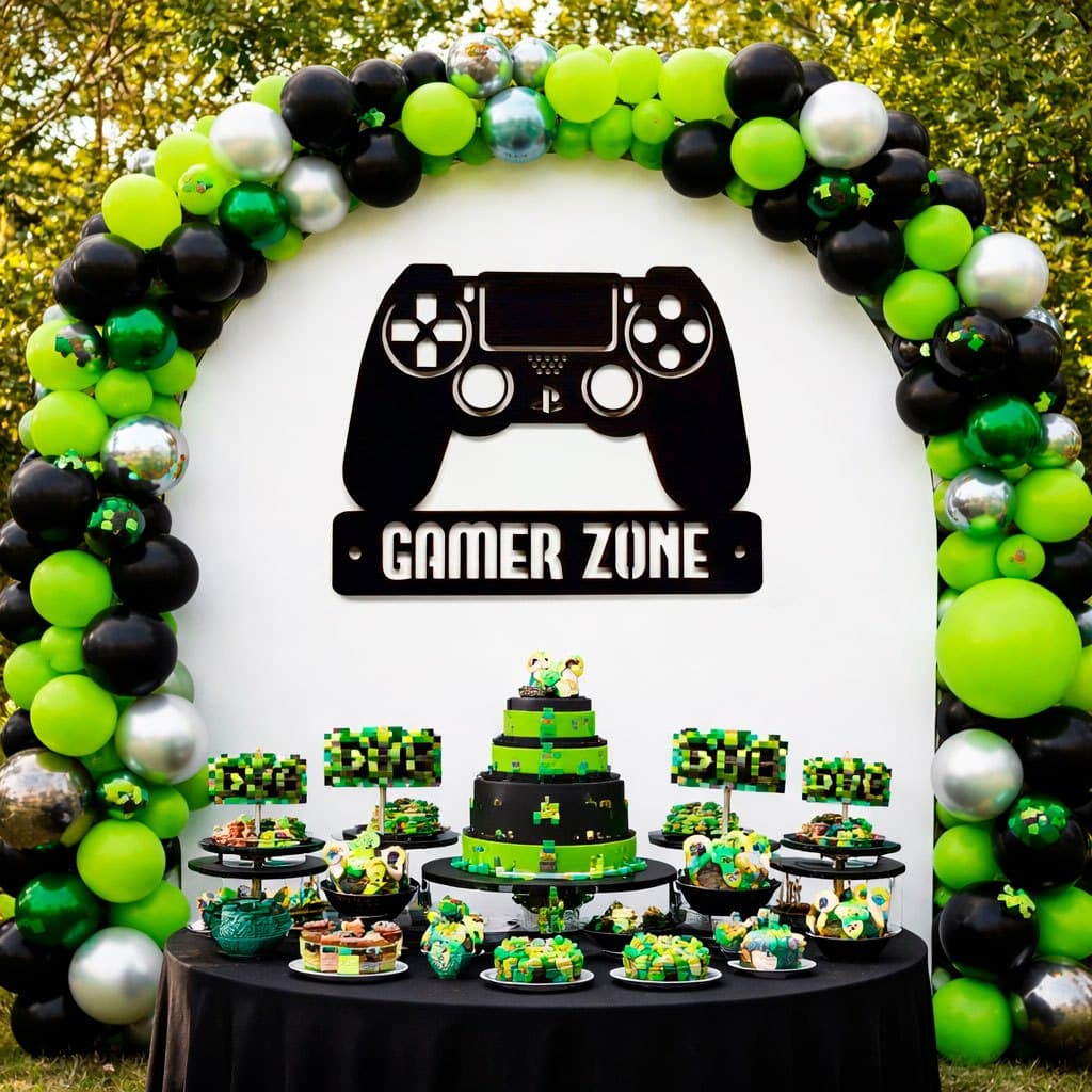 Placa Decorativa Gamer Zone MDF Controle Videogame Decoração Quarto Gamer Festa