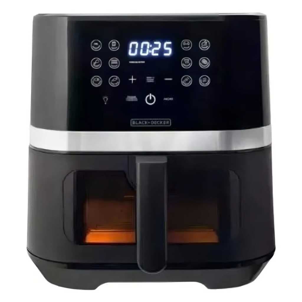 Air Fryer 7 Litros Black+Decker AFDLG Digital 1700W com Visor e 12 Programas