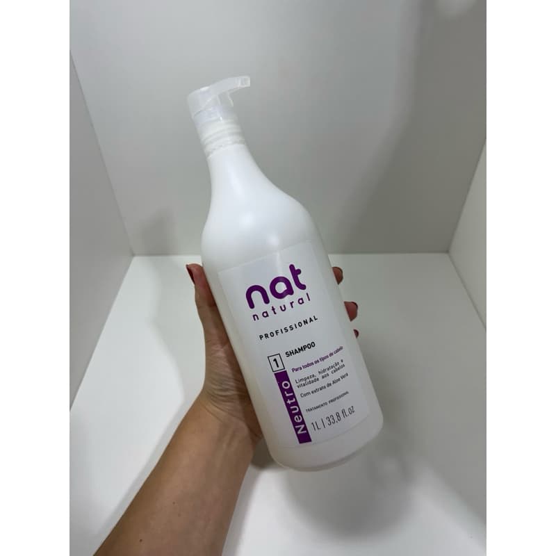 Shampoo Hidratante Neutro Profissional Nat 1 Litro