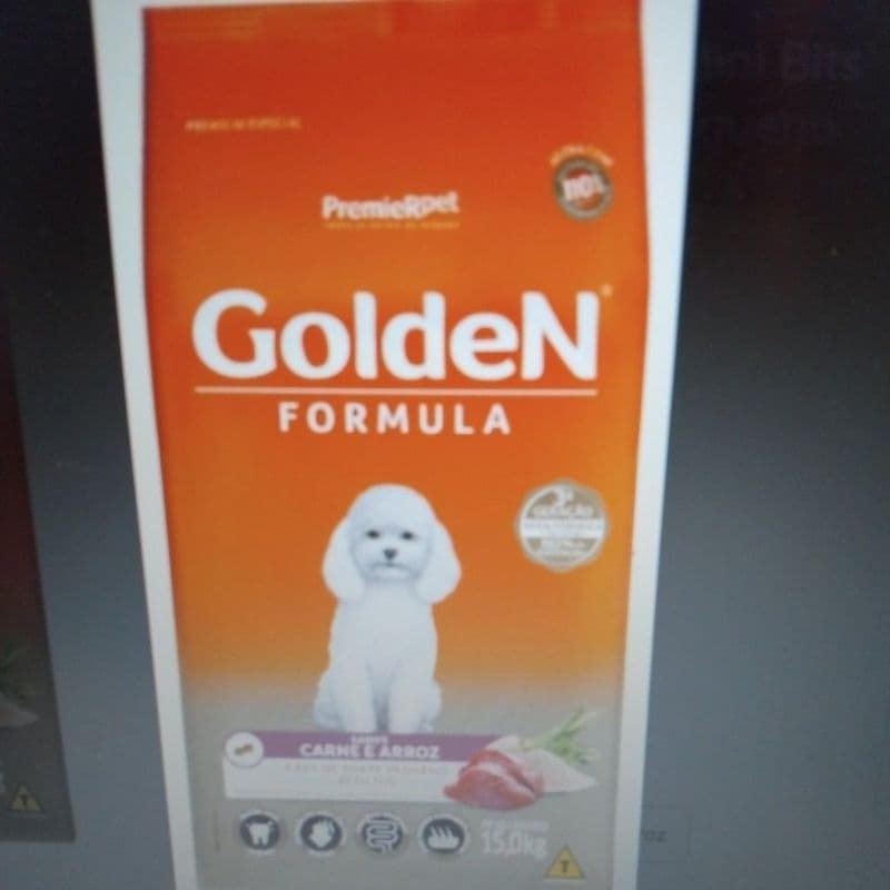 saco de racao golden  cachorro