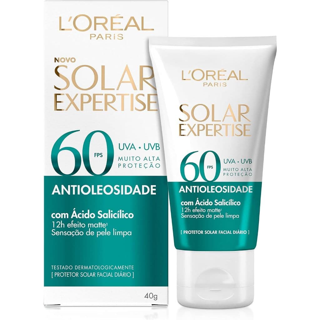 Protetor Solar Antioleosidade Sem Cor Fps 60 Loreal Paris 40g