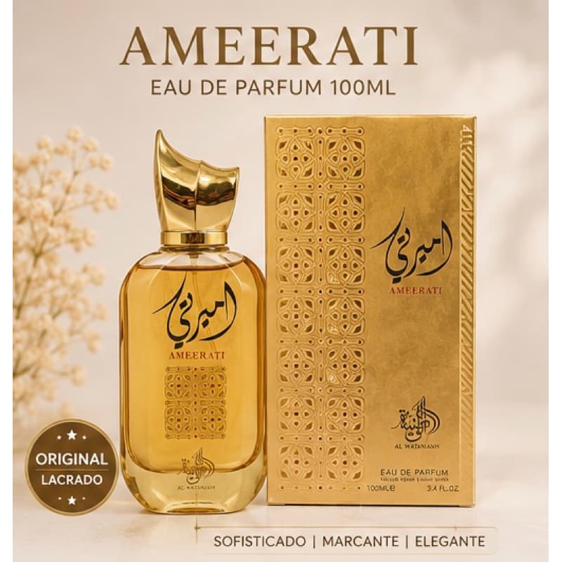 Perfume Ameerati Original Al Wataniah Feminino 100ml Árabe Doce Intenso Longa Duração Importado