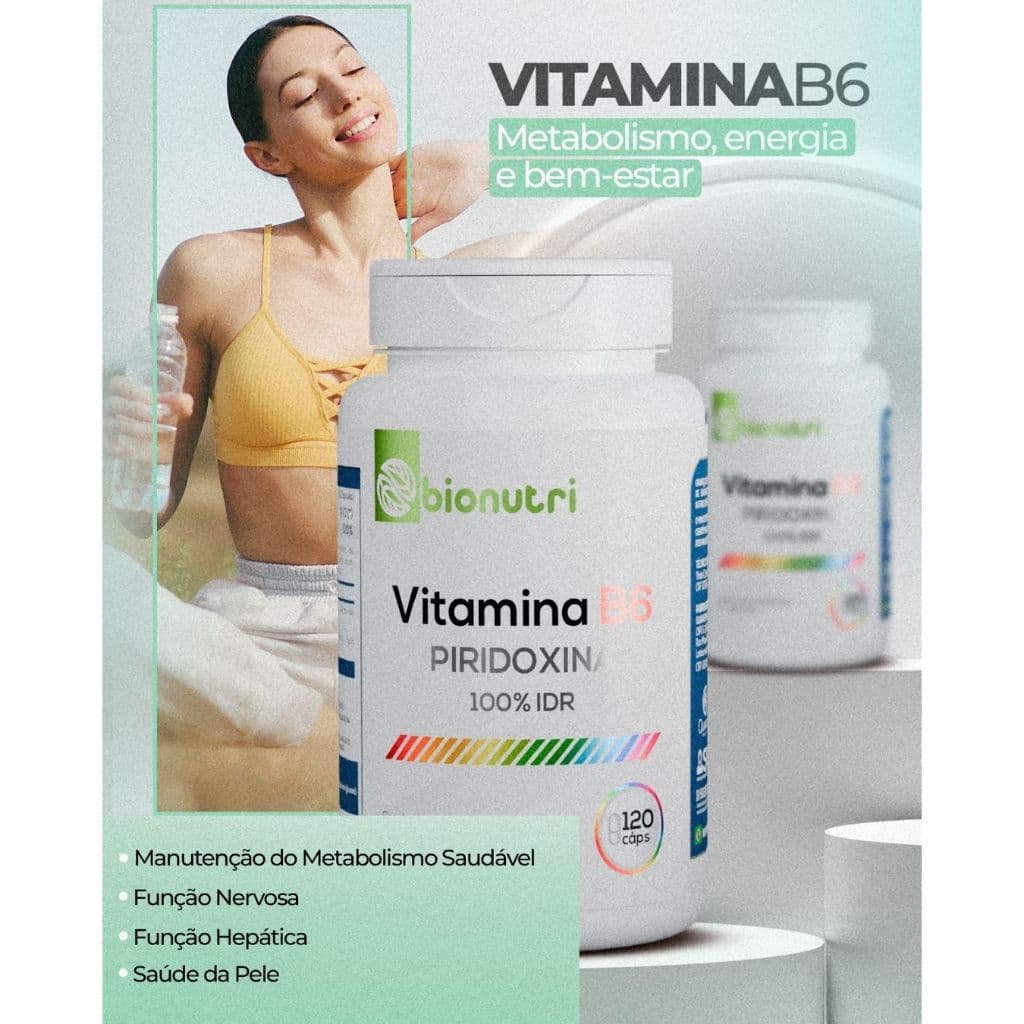 Vitamina B6 Piridoxina Bionutri Suplemento Alimentar