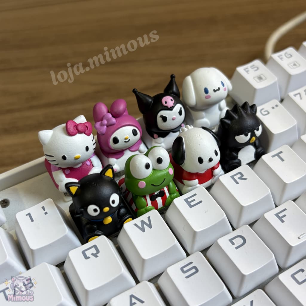 Keycaps Hello Kitty and Friends - Sanrio - teclado mecânico