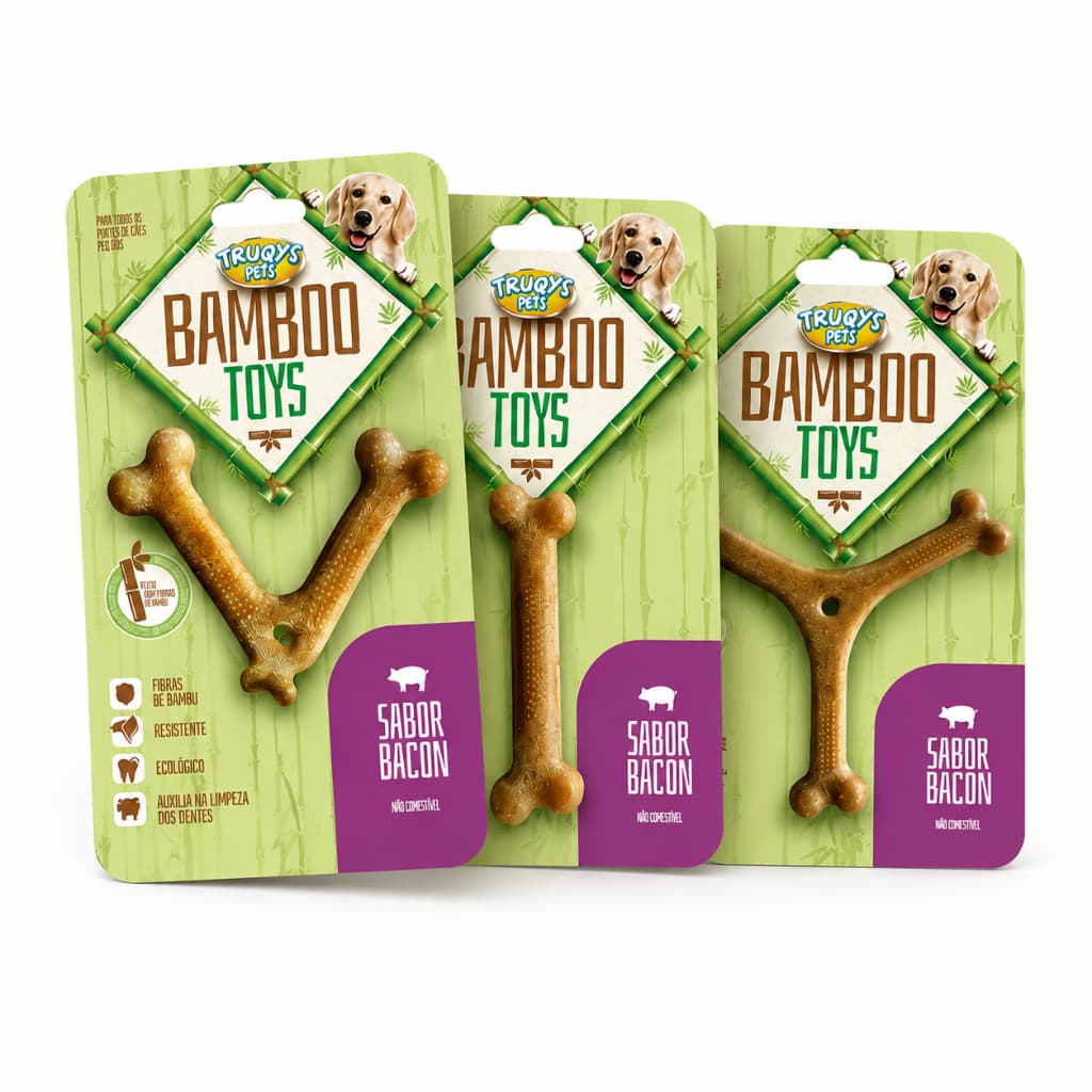 Kit Brinquedo para Cachorro Kit Brinquedo Cachorro Bamboo Toys Mordedor para Cachorro