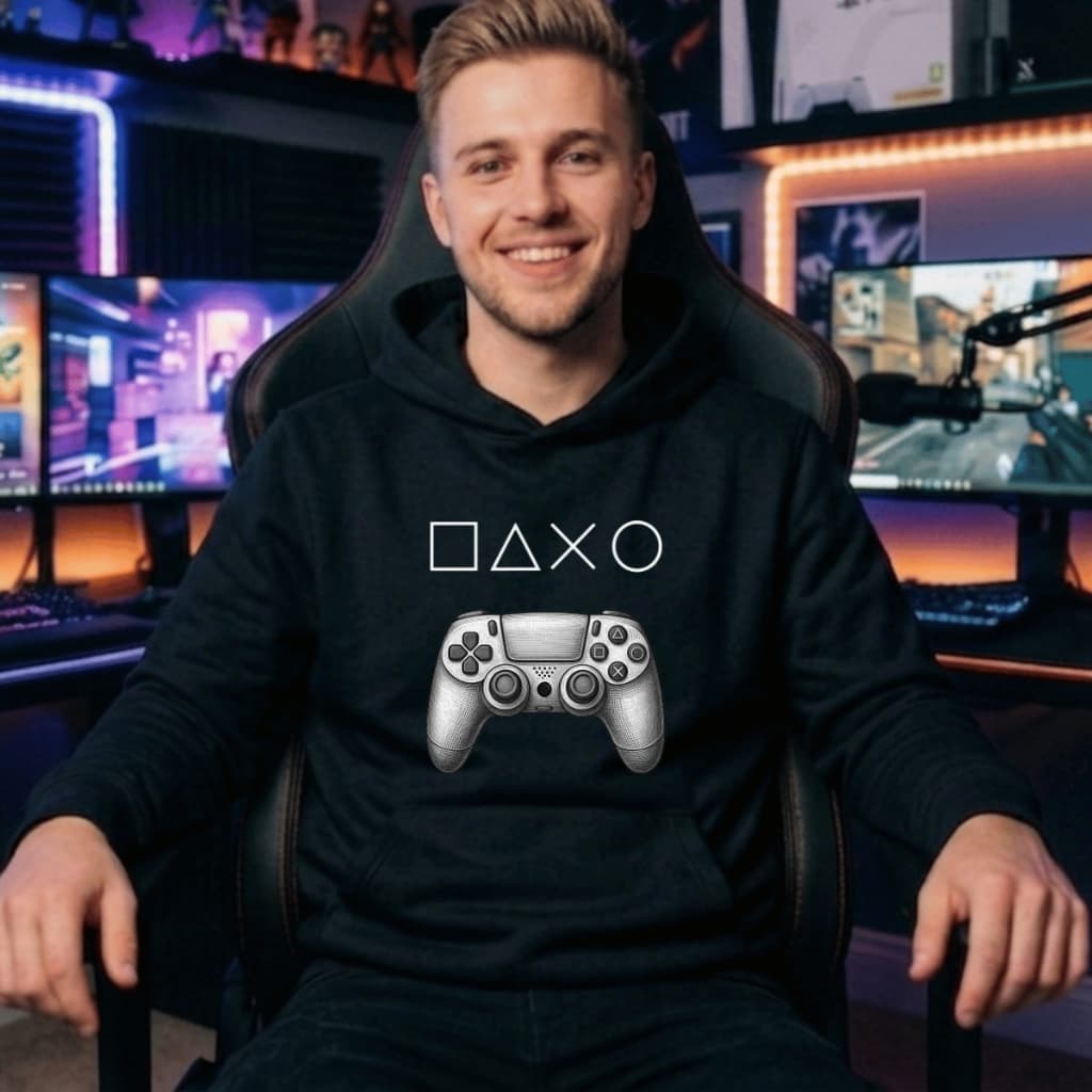 Blusa de Moleton Masculina  Controle Playstation 5 VideoGame - Entrega Rápida