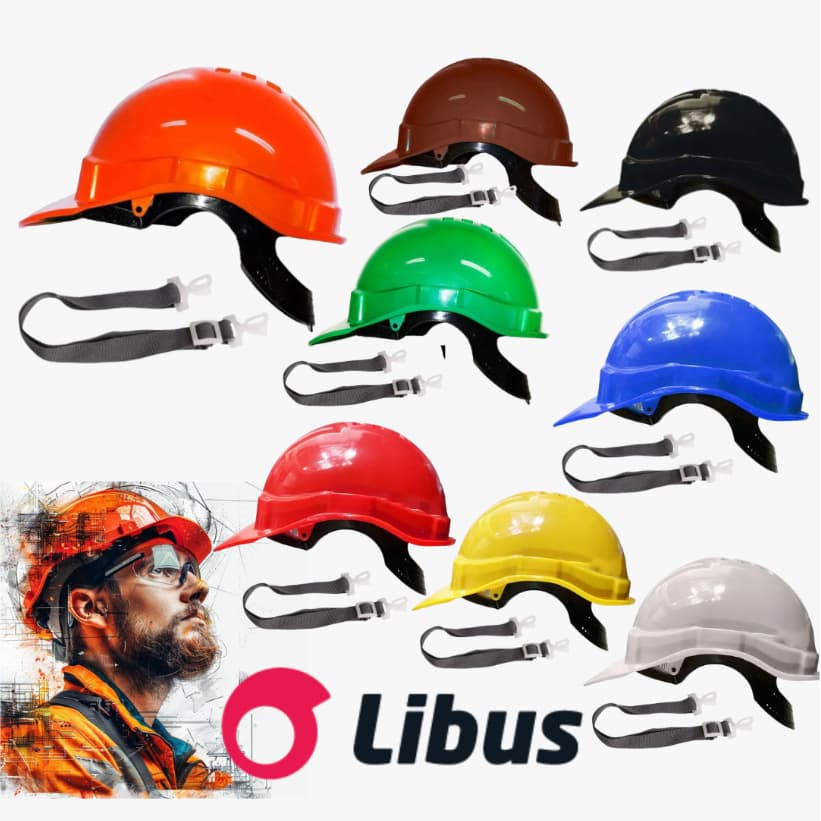 KIT CAPACETE COMPLETO GENESIS - LIBUS - CA 36099 - COM CARNEIRA E JUGULAR - EPI - CONSTRUÇÃO, INDÚSTRIA, MINERAÇÃO, ETC